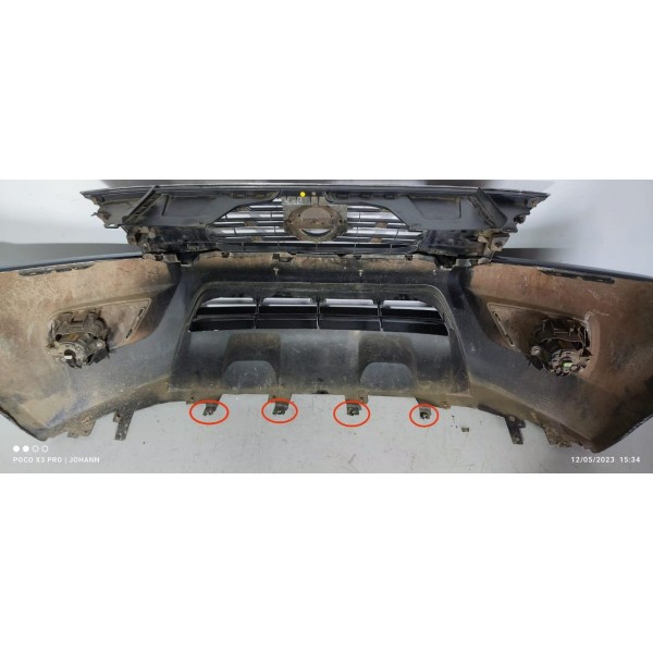 Parachoque Nissan Frontier 2017/2022 Completo Original Det