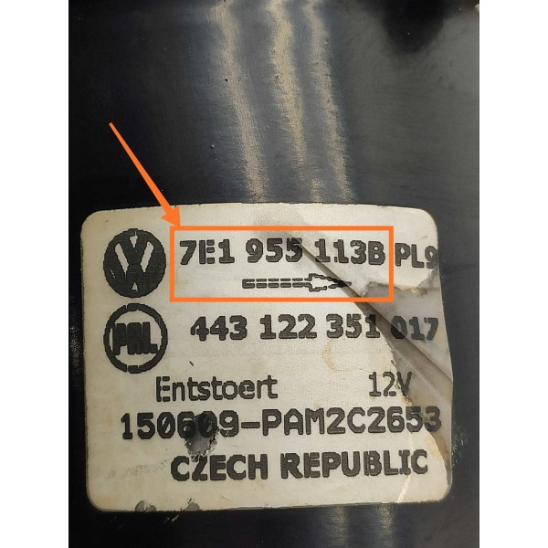 Motor Limpador Galhada Amarok Parabrisa 2011/2023 7e1955113b