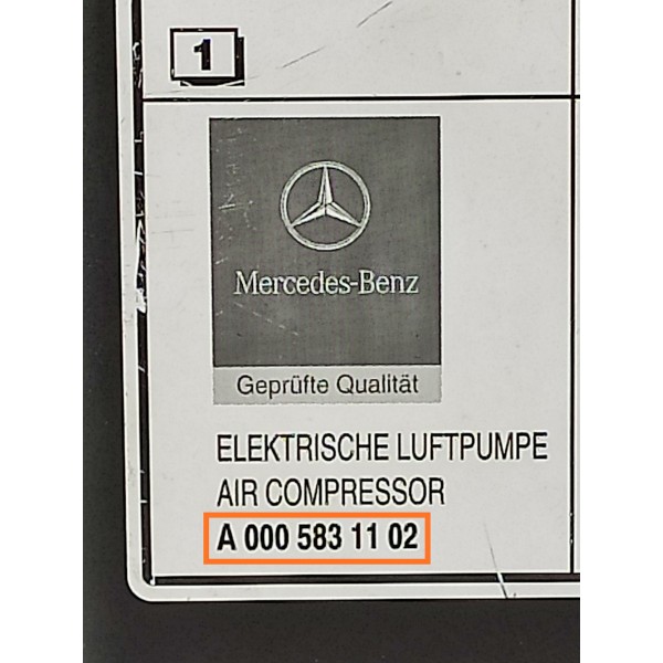 Bomba  Ar Pneu Estepe Mercedes Benz Slk R171 A0005831102