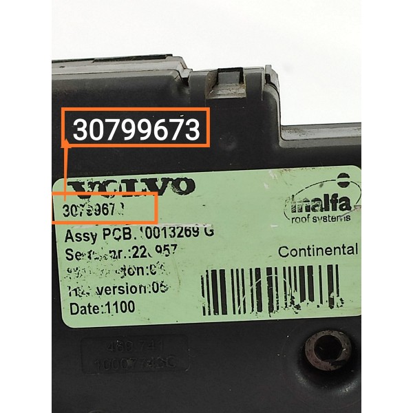 Motor  Teto Solar Volvo Xc60 2011 2012 2013/2016 30799673