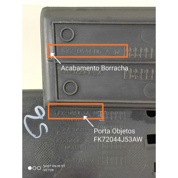 Porta Objetos Painel Discovery Sport 2014 2019 Fk72044j53aw