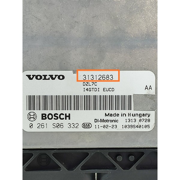 Modulo Injecao Volvo Xc60 T5 2.0 2011 2012/2016 31312683