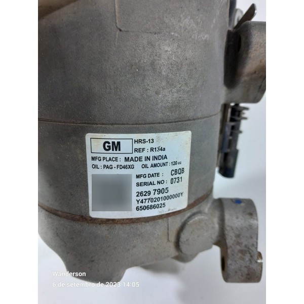 Compressor Ar Condicionado Tracker Onix Turbo 26297905