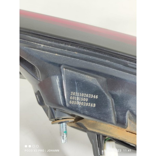Lanterna Chery Tiggo 8 2019/2022 Led Tampa Tras Es 605000203