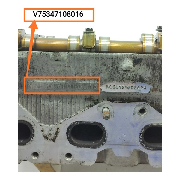 Cabecote Peugeot 408 3008 Thp 1.6 Gas Std 11/16 V75347108016