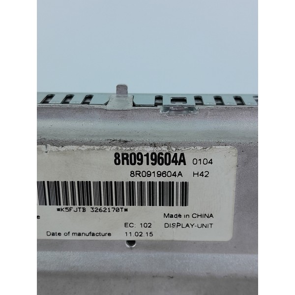 Tela Multimidia Audi A4 A5 Q5 Q7 2010/2015 8r0919604a