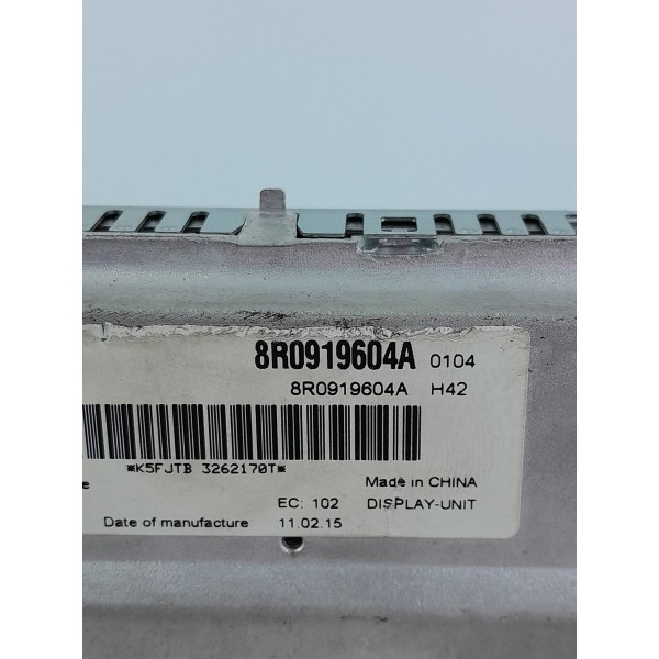 Tela Multimidia Audi A4 A5 Q5 Q7 2010/2015 8r0919604a
