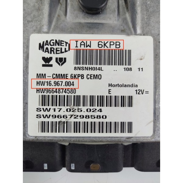 Modulo Injecao Citroen C4 Pallas C5 2008/2019 Iaw6kpb