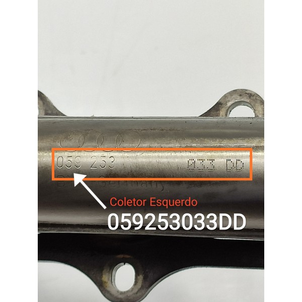 Coletor Escape Amarok 3.0 V6 Esquerdo 2017/2023 059253033dd