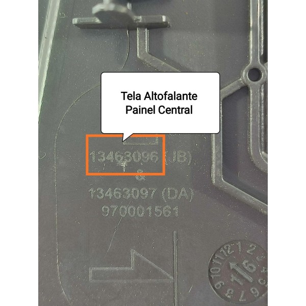 Tela Auto Falante Painel Cruze 1.4 Centra 2017/2023 13463096