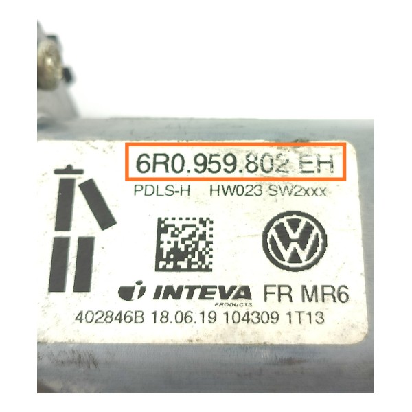 Motor Maquina Vidro Amarok Diant Dir 2017/2023 6r0959802eh