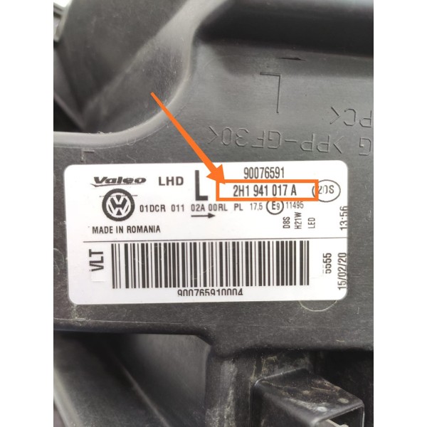 Farol Amarok V6 Esquerdo Led Xenon 2017 2018/2023 2h1941017a