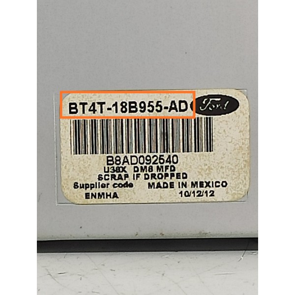 Tela Multimidia Ford Edge 2010 2011 2012/2015 Bt4t18b955ad