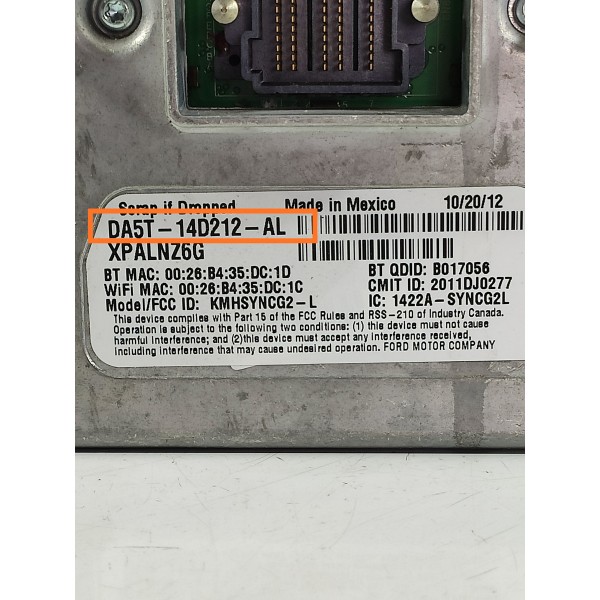 Modulo Tela Multimidia Edge 2010 2011/2015 Dt4t14f239ag