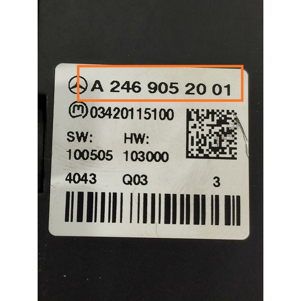 Comando Multimidia Mercedes Benz Gla 200 A200 2014/2016 Orig