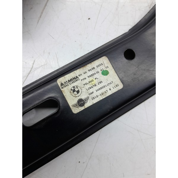 Maquina Vidro Mini Cooper S Traseira Dir 11/16 9800636