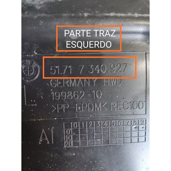 Parabarro Bmw 320i G20 Diant Esquerdo Parte Traz 2019/2023