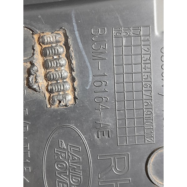 Acabamento Spoiler Evoque Dianteiro Dir 11/18 Bj3m16164a Det