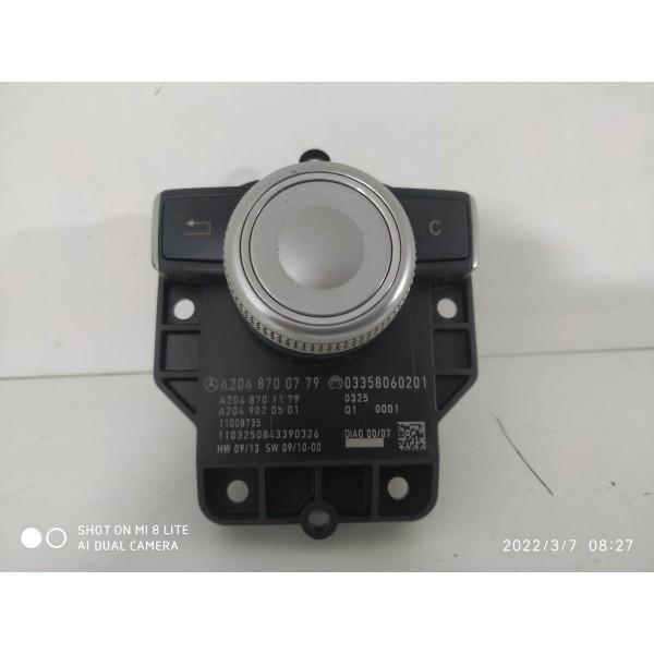 Botão Multimidia Mercedes C180 C200 2008 2011 A2048700779