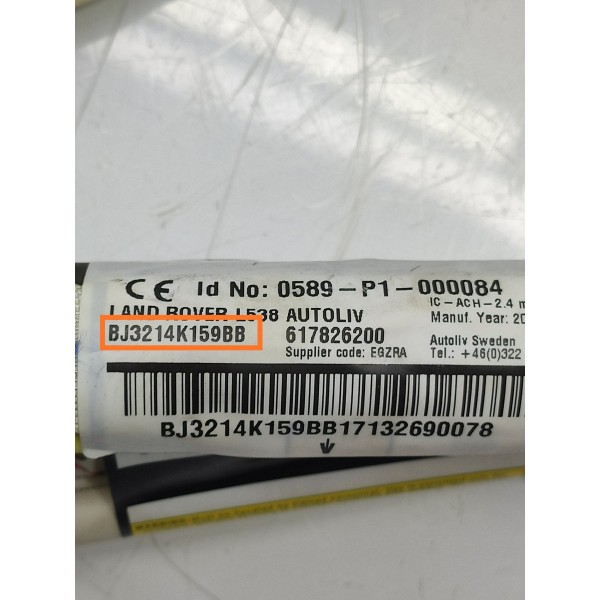 Cortina Teto Evoque Direita 2012 2013 2014/2018 Bj3214k159bb