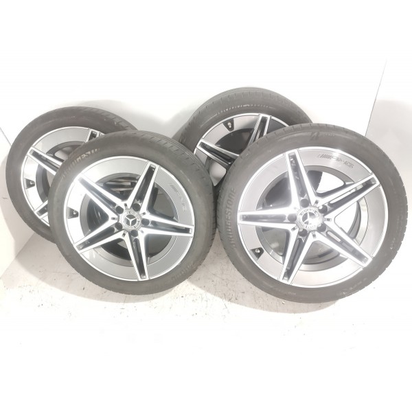 Jogo Rodas Mercedes Benz C200 Aro18 Amg 2022/2025 Det Orig