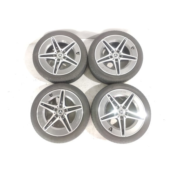 Jogo Rodas Mercedes Benz C200 Aro18 Amg 2022/2025 Det Orig