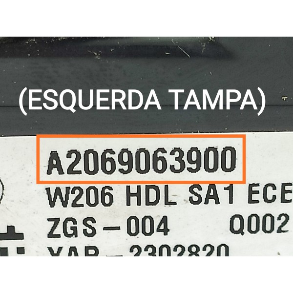 Lanterna Mercedes C200 C300 Tampa Esq 2022/2025 A2069063900