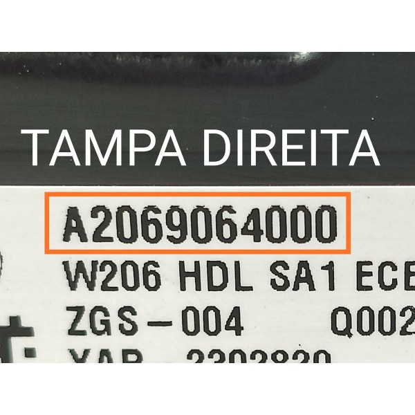 Lanterna Mercedes C200 C300 Tampa Dir 2022/2025 A2069064000