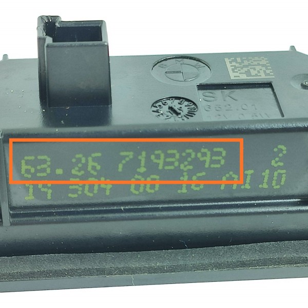 Luz Placa Bmw 320i 330i G20 Led 2019 2020/2023 63267193293
