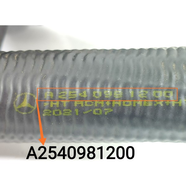 Duto Mangueira Turbina Mercedes C200 2022/2025 A2540983400