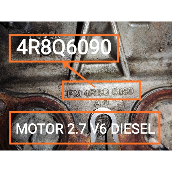 Motor Parcial Discovery 3 V6 2.7 Diesel 2009 Inservível