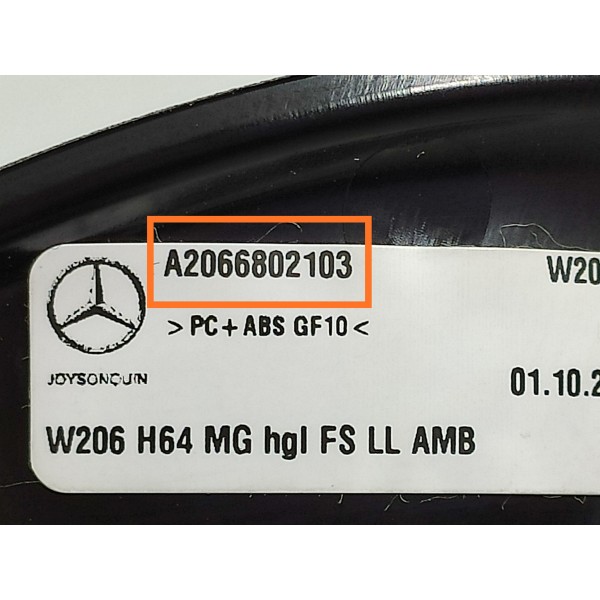 Moldura Painel Mercedes C200 Esquerdo 2022/2025 A2066802103