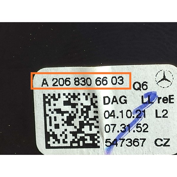 Difusor Ar Mercedes C300 Direito Led 2022/2025 A2068306603