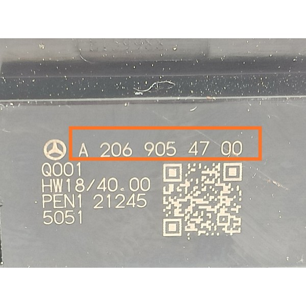 Botao Banco Mercedes C300 Tras Esq  2022/2025 A2069054700