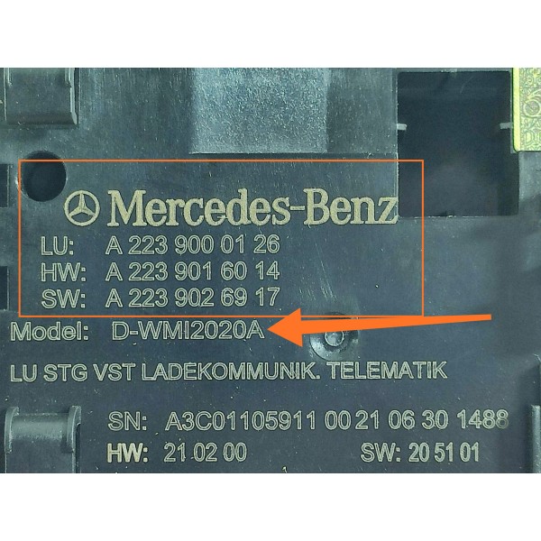 Carregador Inducao Mercedes C200 2022 2023/2025 A2239000126
