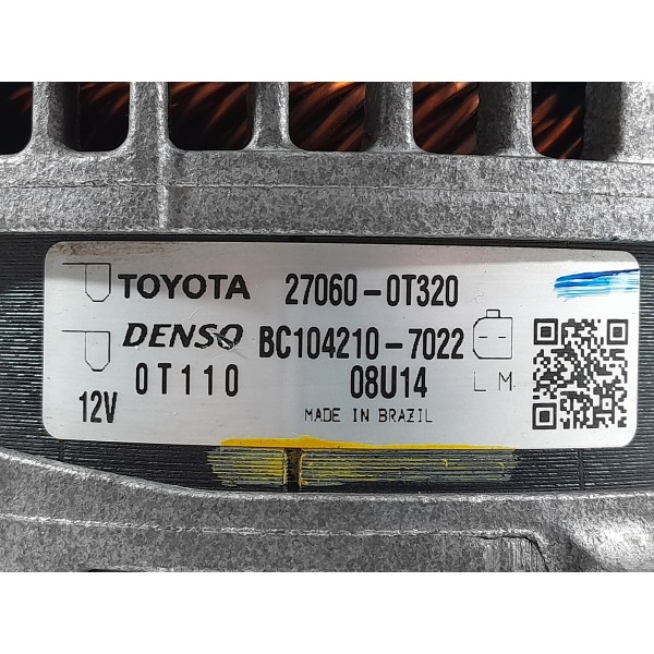 Alternador Toyota Corolla 1.8 2015 2016/2018 270600t320