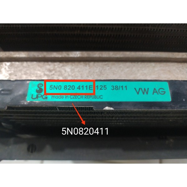 Kit Radiador Tiguan 2.0 Tsi 2008 2009 2010/2016 N6882003