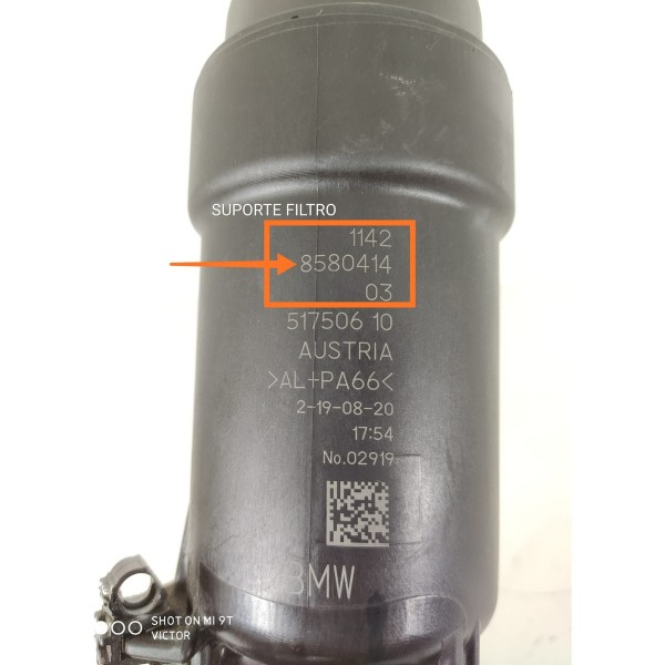 Suporte Filtro Trocador Calor Bmw 320 B48 2019/2023 72434199