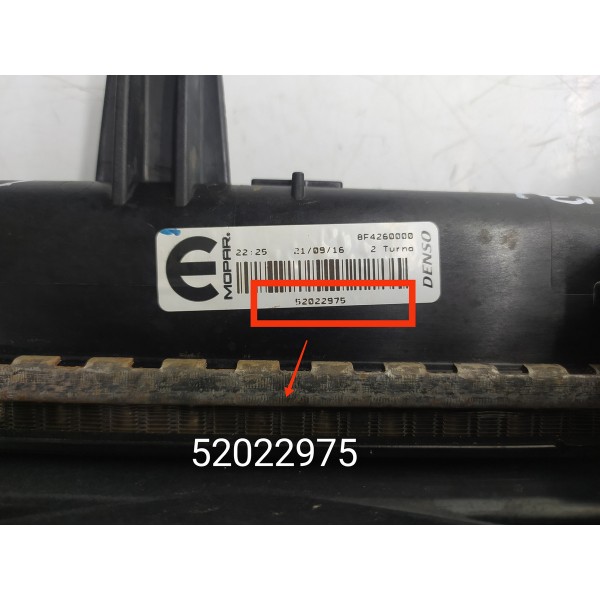 Kit Radiador Mobi Novo Uno 1.0  2017 2018/2024 Det 52022975