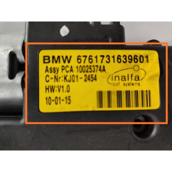 Teto Solar Motor Panoramico Bmw X5 2014 2015/2019 Det Orig