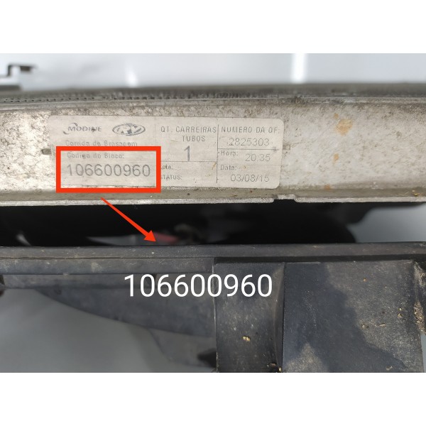 Kit Radiador Doblo 1.8 2009 2010 2011 2012/2015 Det 1208