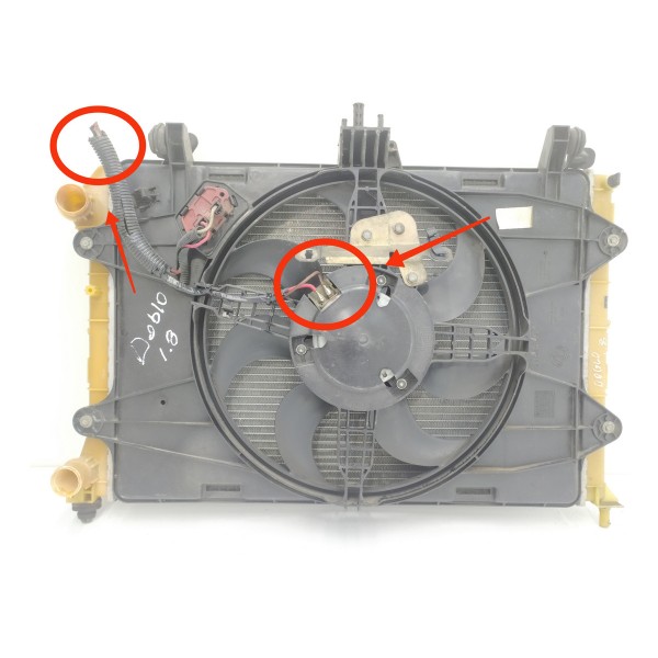 Kit Radiador Doblo 1.8 2009 2010 2011 2012/2015 Det 1208