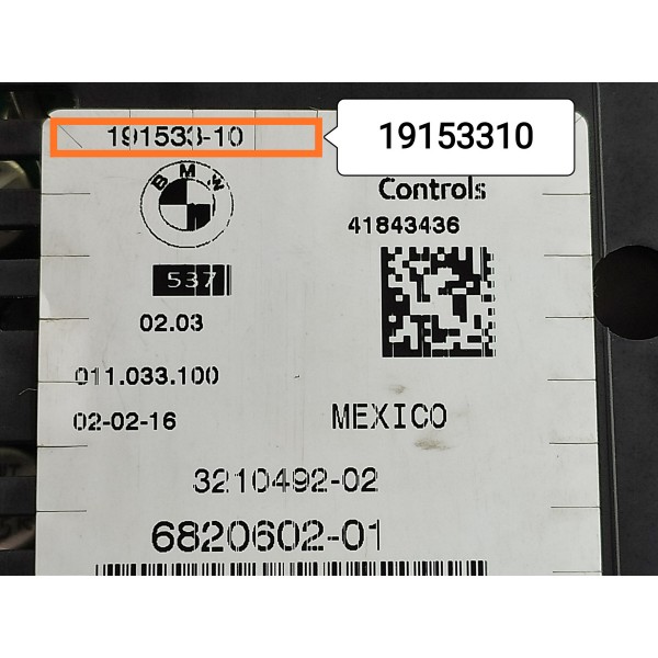 Painel Instrumento Bmw X5 Diesel 2014 2015/2019 19153310