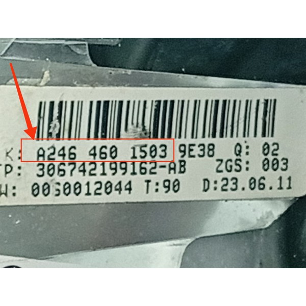 Volante Mercedes C180 C200 C250 2012/2014 Det A2464601503