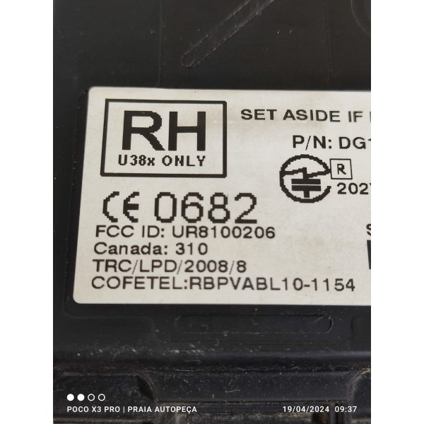 Modulo Sensor Estacionamento Ford Fusion Ur8100206