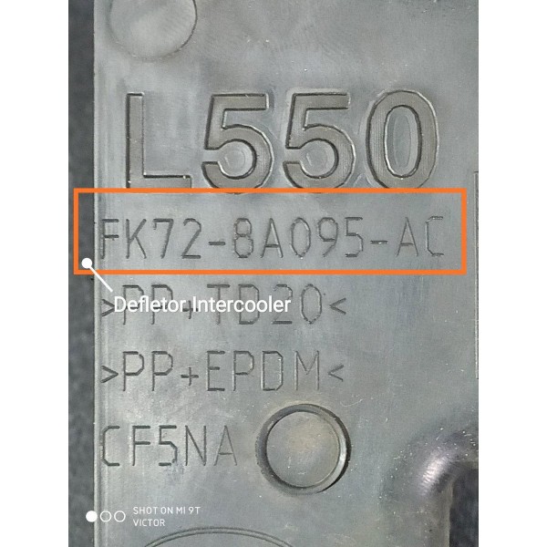 Defletor Painel Frontal Discovery Sport 2014 2019 Fk728a095