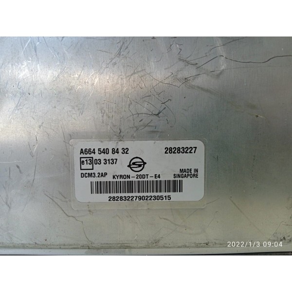 Módulo Injeção Ssangyong  Kyron Diesel 2007/2012 A6645408432