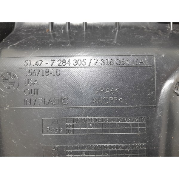 Acabamento Forro Porta Mala Bmw X5 Esquerdo 14/2018 7284305