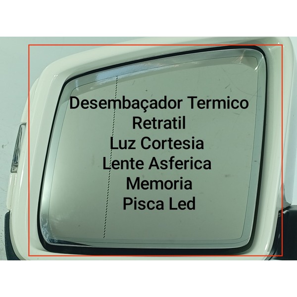 Retrovisor Mercedes Ml350 Esquerdo 2012/2015 17 Fios Orig