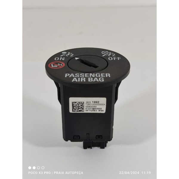 Chave On Off Airbag Onix 2021 2022 2023 2024 26221992
